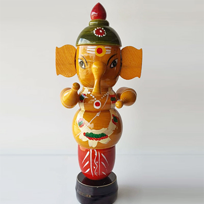"Etikoppaka Wooden Lord Ganesh Code-A-46 - Click here to View more details about this Product